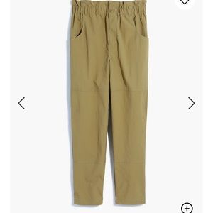 Olive Green Paperbag Pants